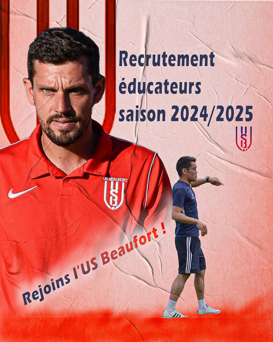 L'Us Beaufort recrute de nouveaux éducateurs pour la saison 2024/2025 
