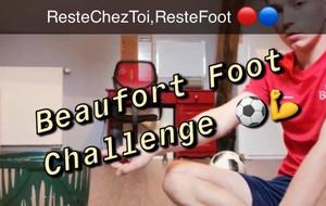 Beaufort Foot Challenge : Reste chez toi, reste foot 