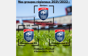 Groupes régionaux Séniors, U19 et U15
